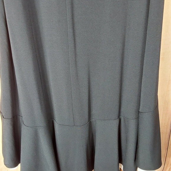 White House Black Market Strapless Dress With White Trim Bodice and White Hem - Picture 7 of 12